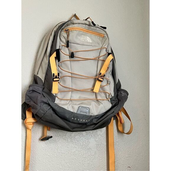 The North Face Borealis Backpack orange trim